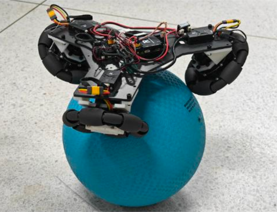 Omnidirectional spherical-wheel exploration robot